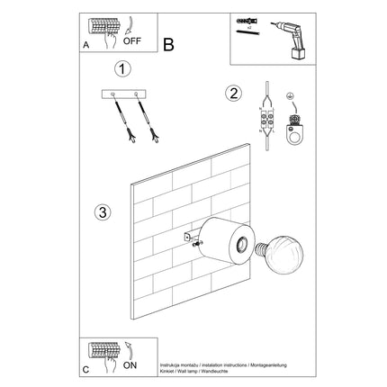 Instructions de montage de l'applique Pure Circulaire en béton