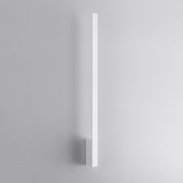 Applique Slim Design L en aluminium blanc, barre murale fine 90 cm, vue studio