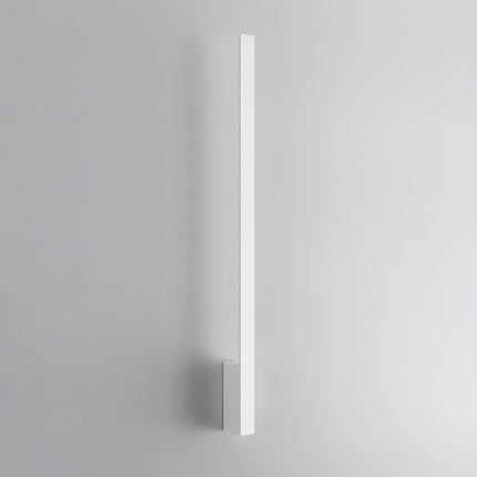 Applique Slim Design L en aluminium blanc, barre murale fine 90 cm, vue studio
