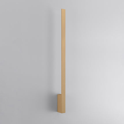 Applique Slim Design L en aluminium doré, barre murale fine 90 cm, vue studio