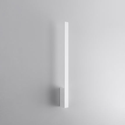 Applique Slim Design M en aluminium blanc, barre murale fine 70 cm, vue studio