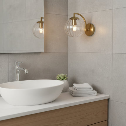 Glass Ball Wall Light