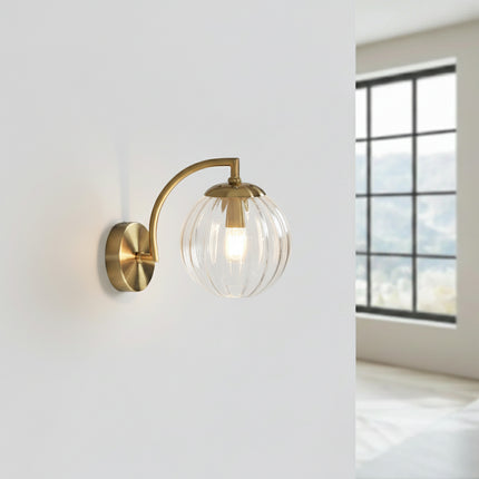 Glass Ball Wall Light