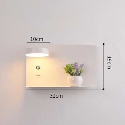 Applique murale support téléphone en blanc fixée au mur