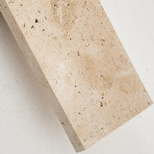 Dimensions Aplique de pared rectangular de piedra moderno