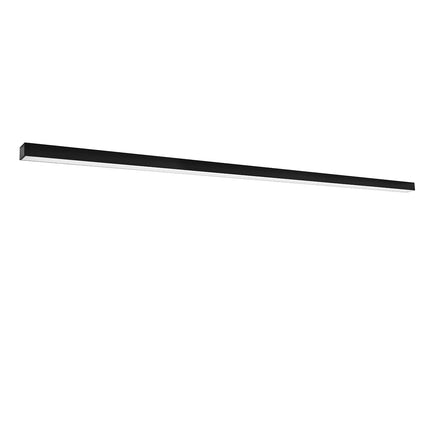 Plafonnier Barre Moderne 200 cm noir sur fond neutre, packshot