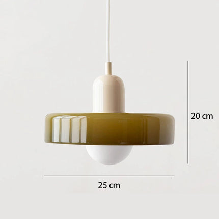 Nordische Retro-Glas-Pendelleuchte
