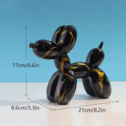 Hunde-Graffiti-Statue im Harzdesign