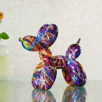 Hunde-Graffiti-Statue im Harzdesign