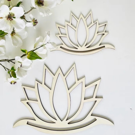 Décoration murale macramé lotus blanc au style bohème