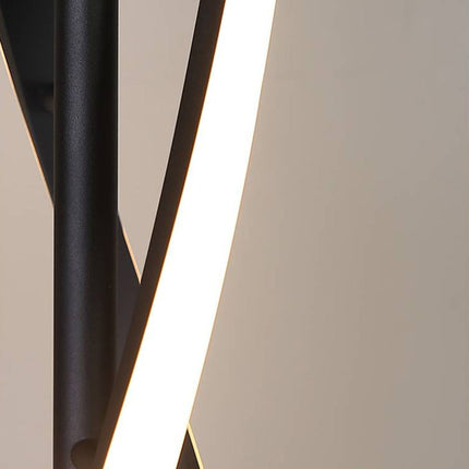 Spiralförmige LED-Stehleuchte im modernen Design