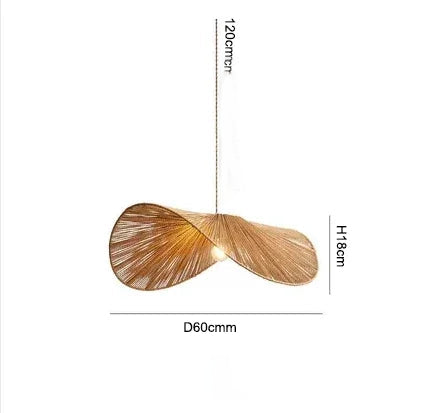 Natürliche Rattan-Pendelleuchte