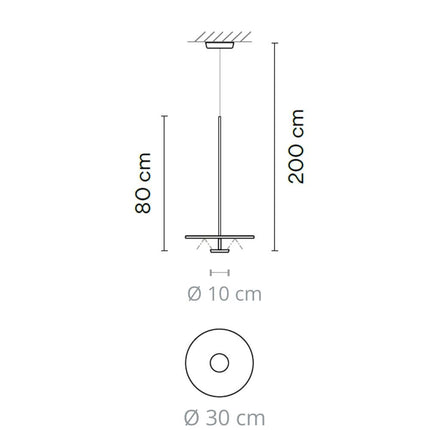 Suspension Plate Fer Nordique LED