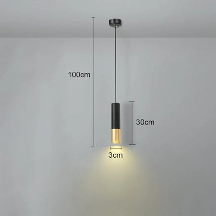 Double suspension LED nordique minimaliste en blanc chaud
