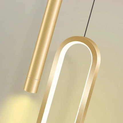 Détail du diffuseur en acrylique de la double suspension nordique