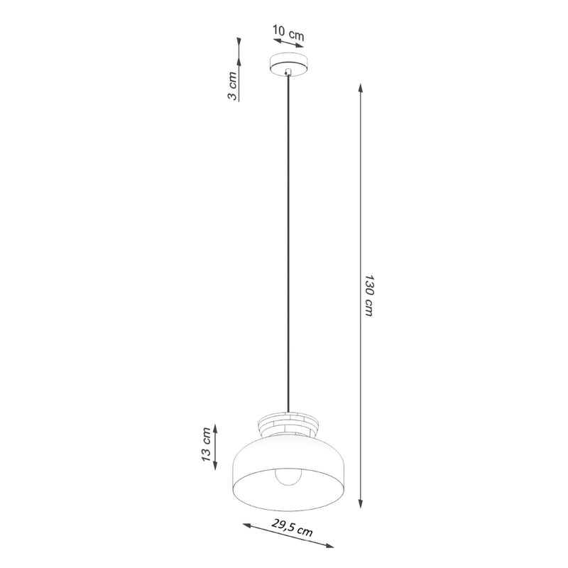 Dimensions Suspension Douceur Bois noir