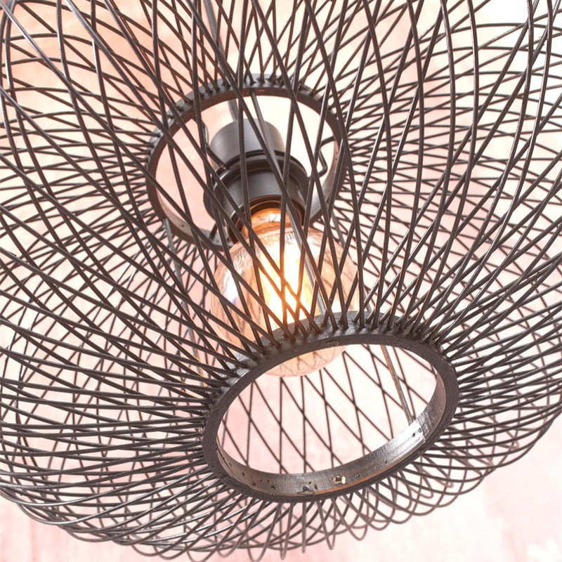 Dimensions Lampadaire Cango Fil de Métal Noir 150 cm