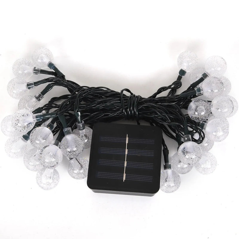 Dimensions Cadena de luces LED solares para exteriores de 20 bombillas