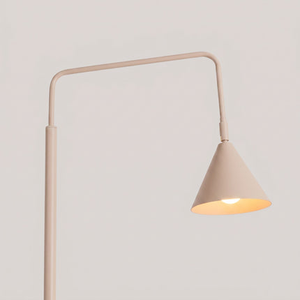 Lampadaire Bergen Cône en Acier Beige, vue de détail