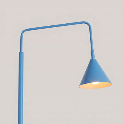 Lampadaire Bergen cône bleu ciel, vue de détail du cône