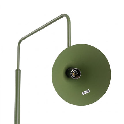 Lampadaire Bergen Cône en Acier Vert Olive, détail de la finition