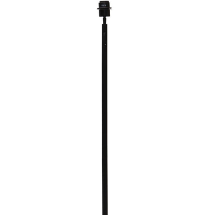 Fût fin et haut du lampadaire Bhutan, laqué noir, présenté sur fond blanc