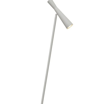 Packshot du lampadaire Bordeaux en fer gris clair, spot GU10 orientable