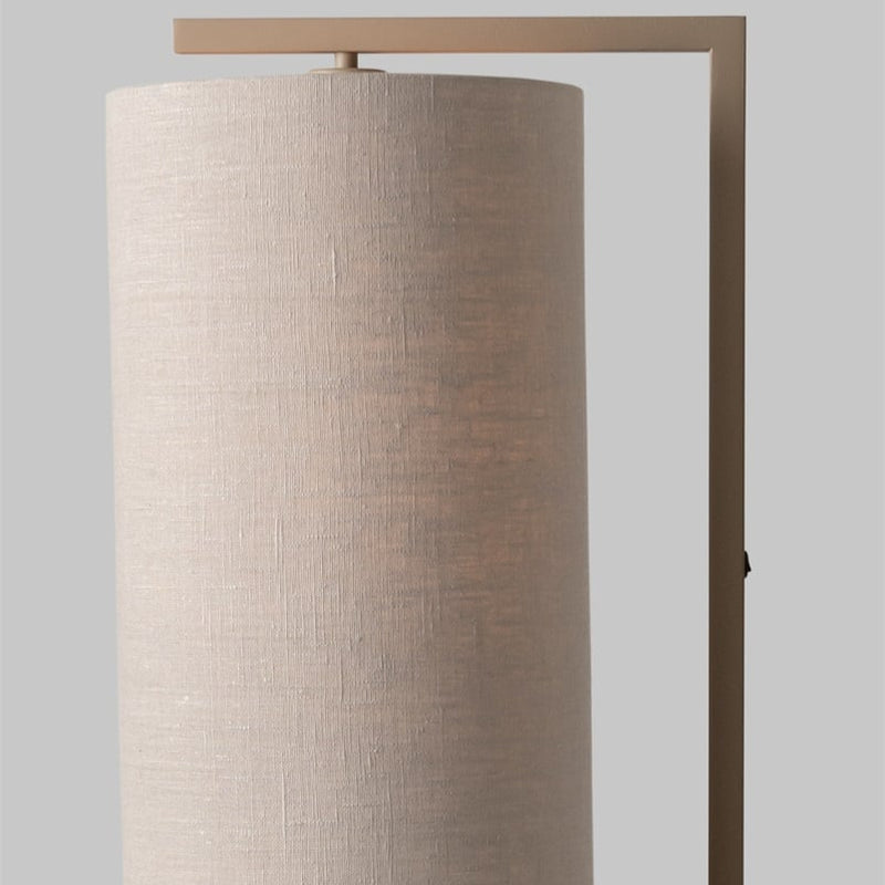 Dimensions Lampadaire Boston Pied Sable Abat-jour Cylindrique Lin Clair