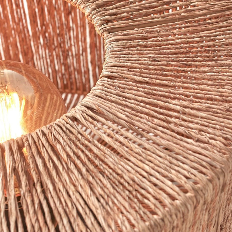 Dimensions Lampadaire Iguazu Abat-jour Jute Tressé et Pied Bambou Naturel 125 cm