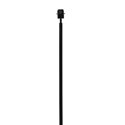 Détail de la tige noire fine et droite du lampadaire Java, terminée par la douille E27 en haut