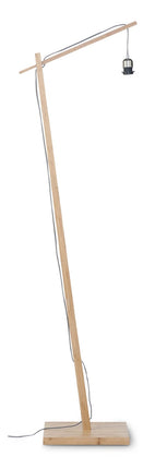 Lampadaire Madeira complet, pied en bambou naturel, sur fond blanc