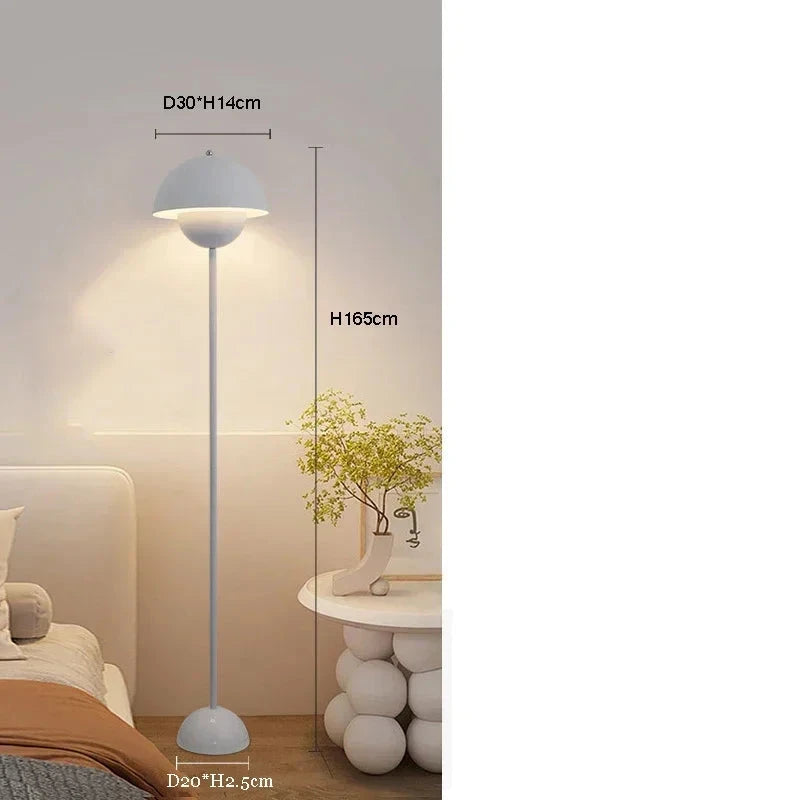 Dimensions Lampadaire Nordique Champignon Coloré