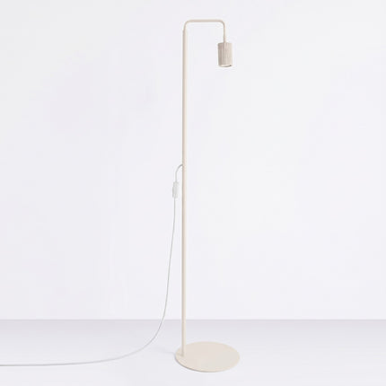 Lampadaire Oslo 1 spot orientable beige, vue en situation