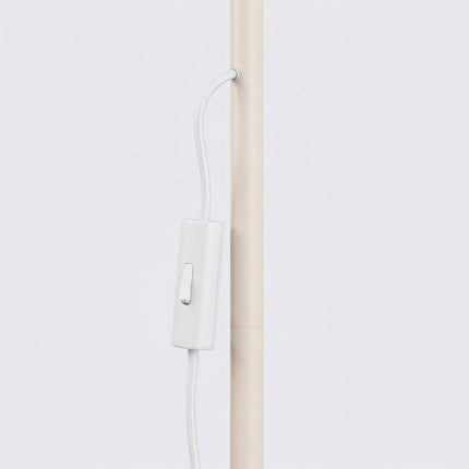 Lampadaire Oslo 1 spot orientable beige, détail de la fixation