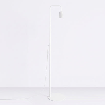 Lampadaire Oslo 1 spot orientable blanc, vue en situation