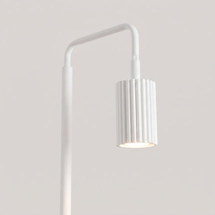 Lampadaire Oslo 1 spot orientable blanc, vue de détail