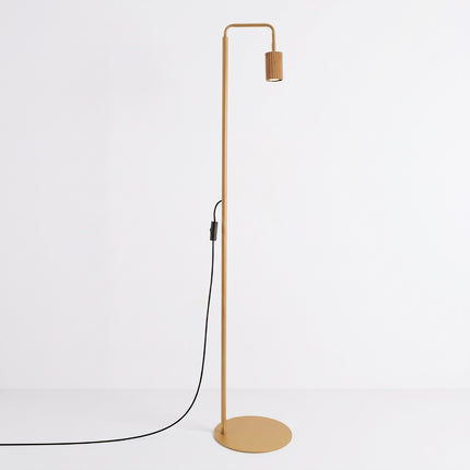 Lampadaire Oslo 1 spot orientable or, vue en situation
