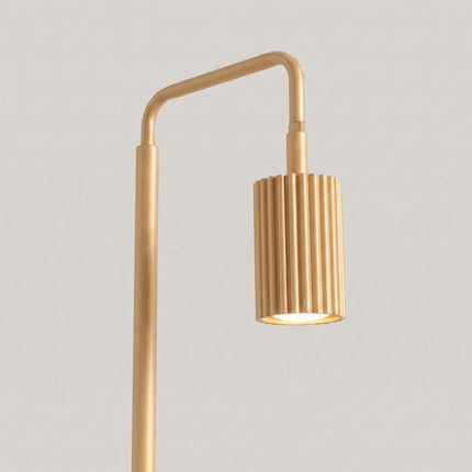 Lampadaire Oslo 1 spot orientable or, vue de détail