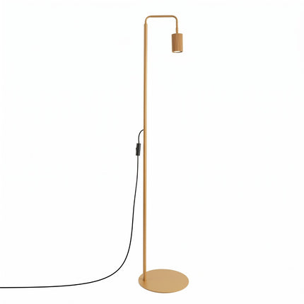 Lampadaire Oslo 1 spot orientable or, packshot sur fond blanc