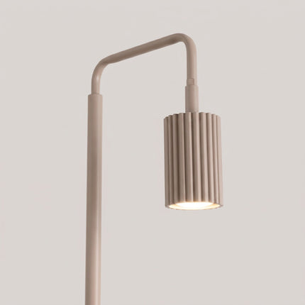Lampadaire Oslo 1 spot orientable taupe, vue de détail