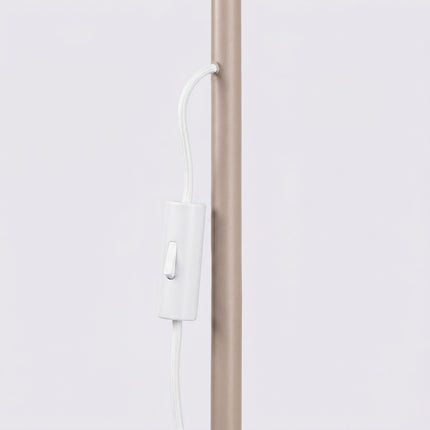Lampadaire Oslo 1 spot orientable taupe, détail de la fixation
