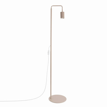 Lampadaire Oslo 1 spot orientable taupe, packshot sur fond blanc