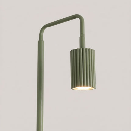 Lampadaire Oslo 1 spot orientable vert olive, vue de détail