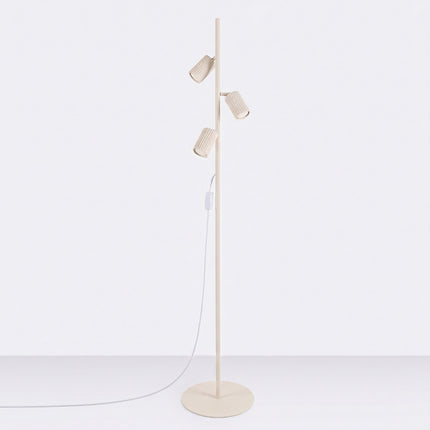 Lampadaire Oslo 3 spots orientables beige, vue en situation