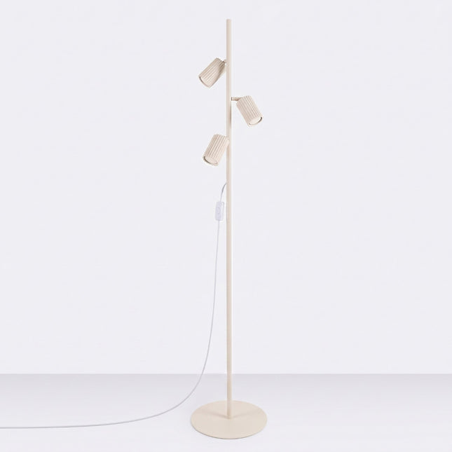 Lampadaire Oslo 3 spots orientables beige, vue en situation