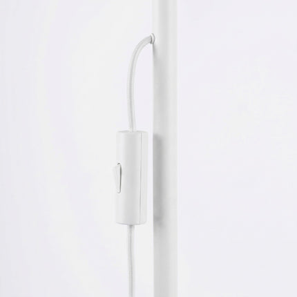 Lampadaire Oslo 3 spots orientables blanc, détail de la fixation