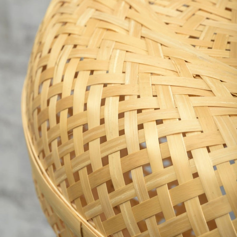 Dimensions Lampadaire Arqué Palawan Bambou Tressé Naturel 218 cm