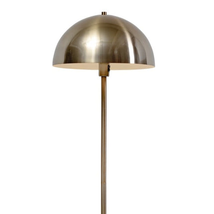 Lampadaire Toulouse en marbre blanc et métal doré, packshot sur fond blanc