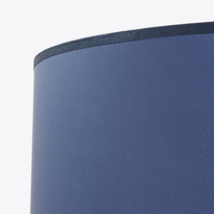 lampadaire trépied abat-jour tambour bleu marine 135 cm, détail de la matière