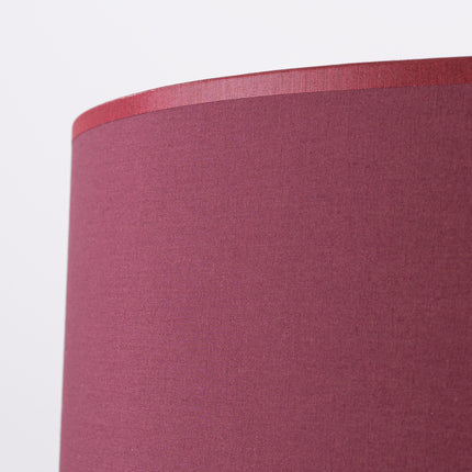 lampadaire trépied abat-jour tambour bordeaux 135 cm, détail de la matière
